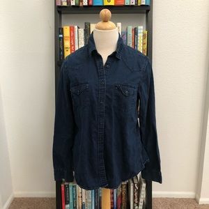 Dark CHAMBRAY GAP Button Up